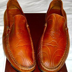 Coach Evan Embssd Men’s Leather Loafer Shoes. Size 12